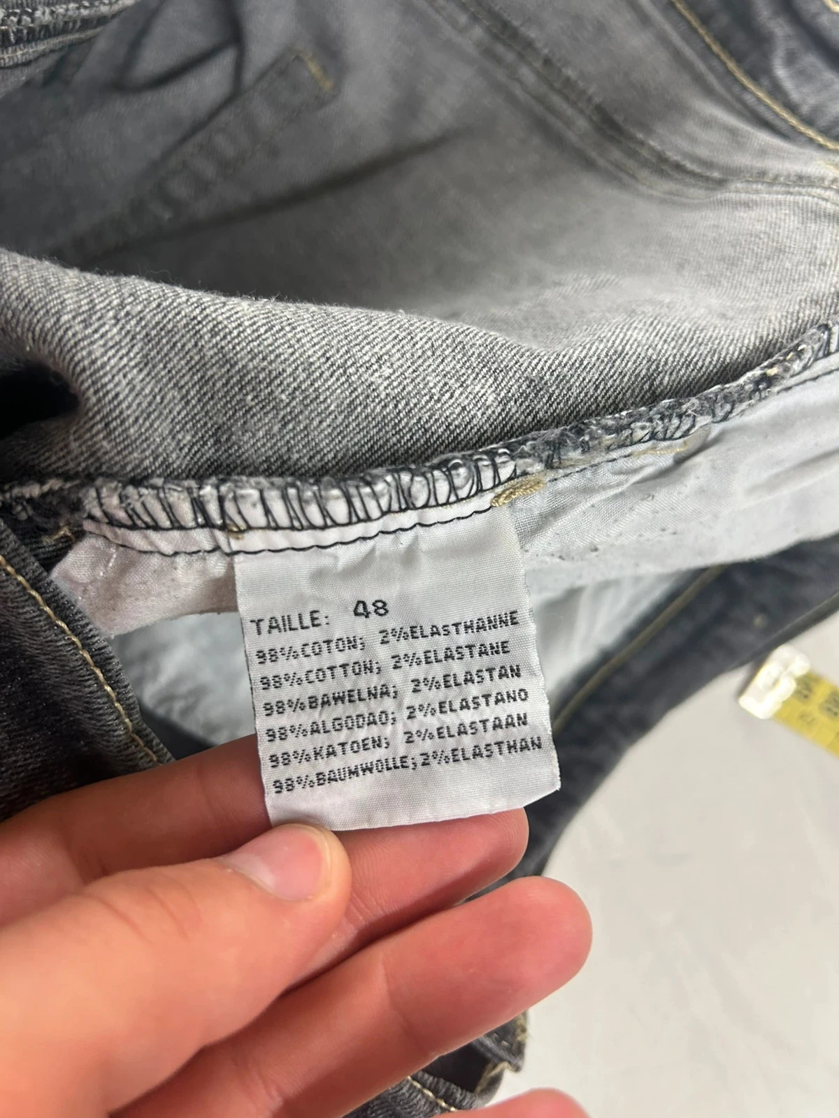 Grey black Vetissimo straight jeans size 48 – photo 12